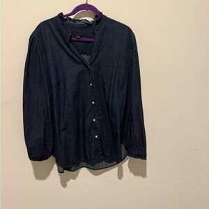 Ann Taylor Midnight Blue Blouse